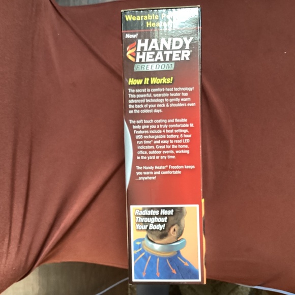 As Seen On TV Handy Heater Freedom wearable personal heater New in box - Picture 3 of 8